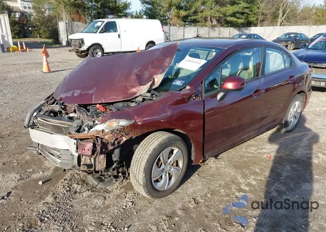 2013 Honda Civic Lx из США, поврежденный, VIN 19XFB2F52DE219672